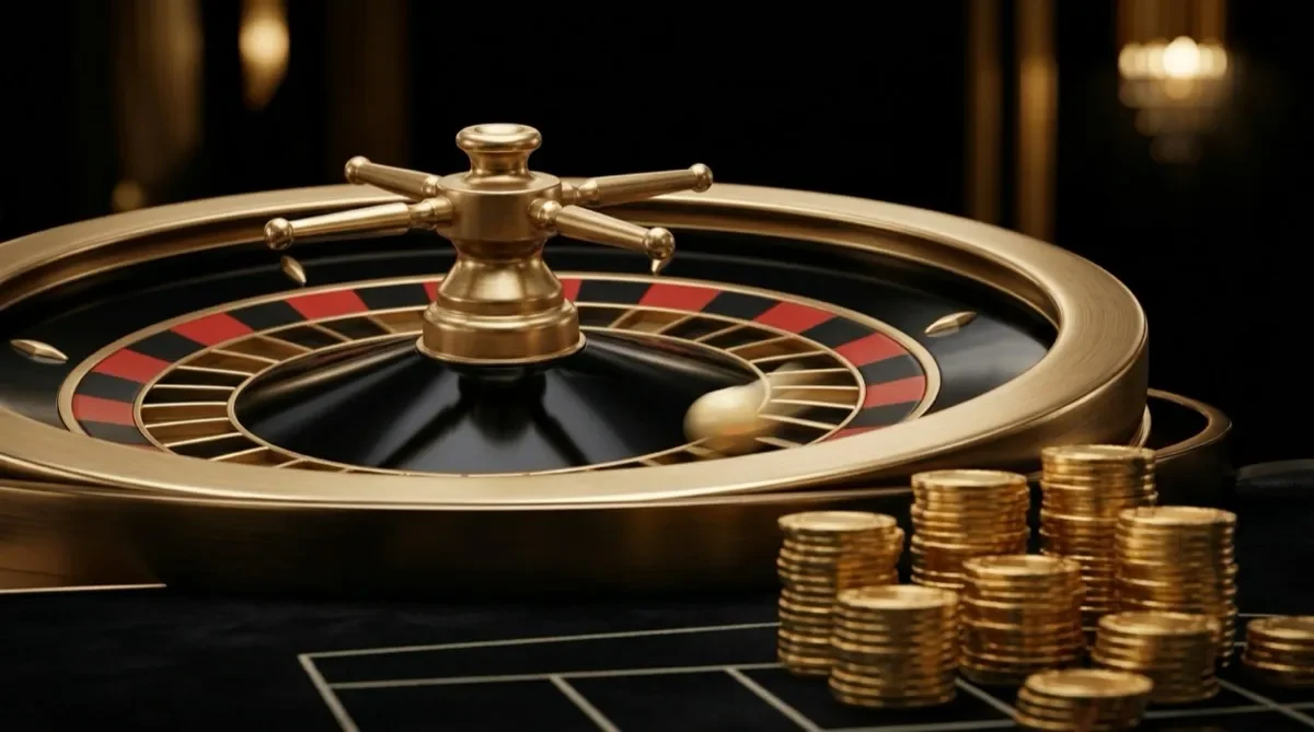 Bánh xe roulette tại bàn live dealer