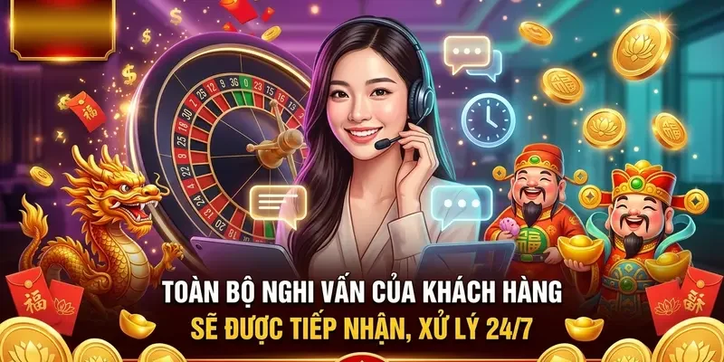 Đội ngũ hỗ trợ người chơi trực tuyến 24/7